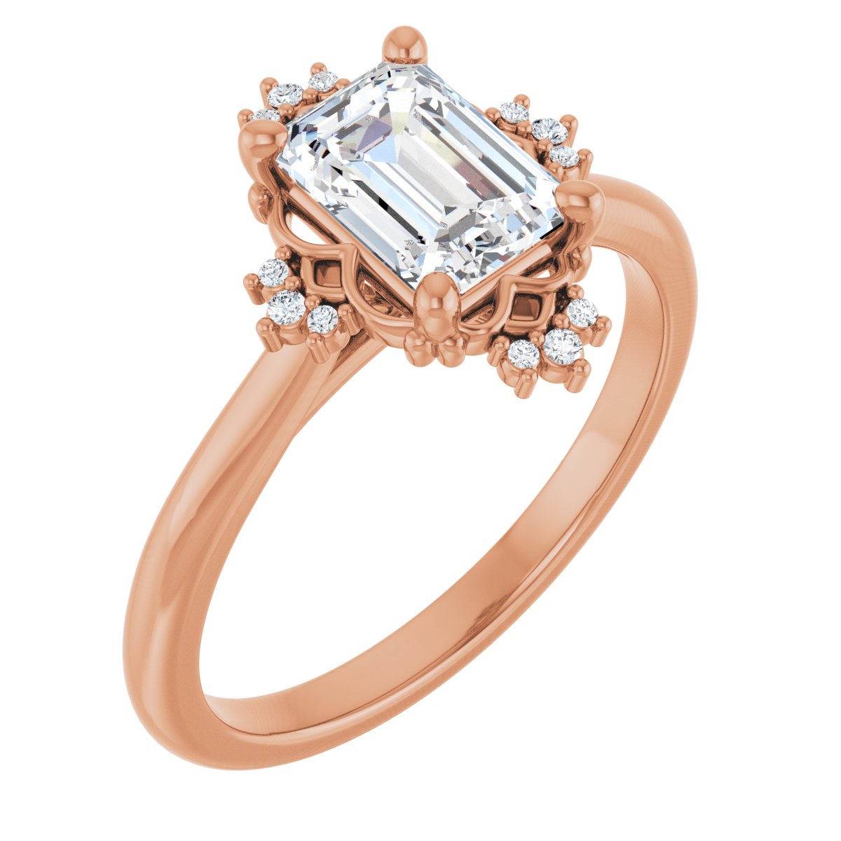 Accented Engagement Ring