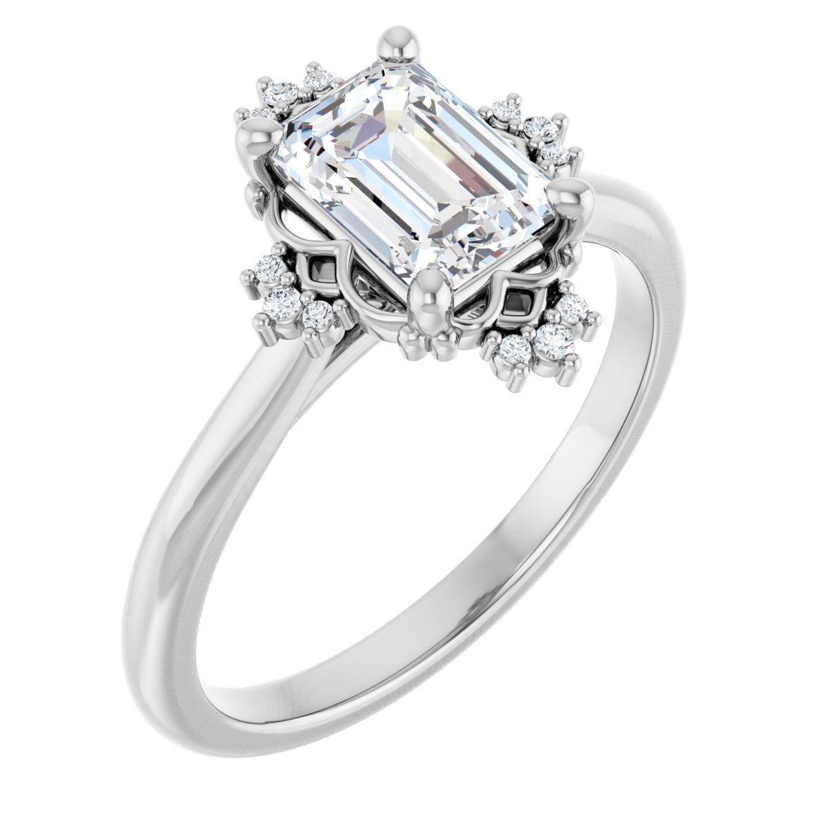 Accented Engagement Ring