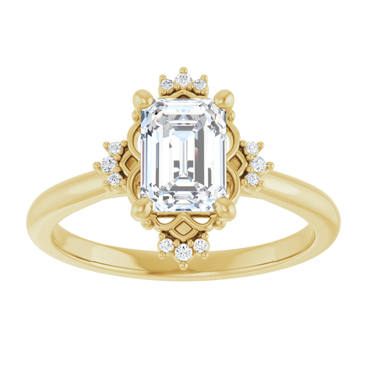 Accented Engagement Ring