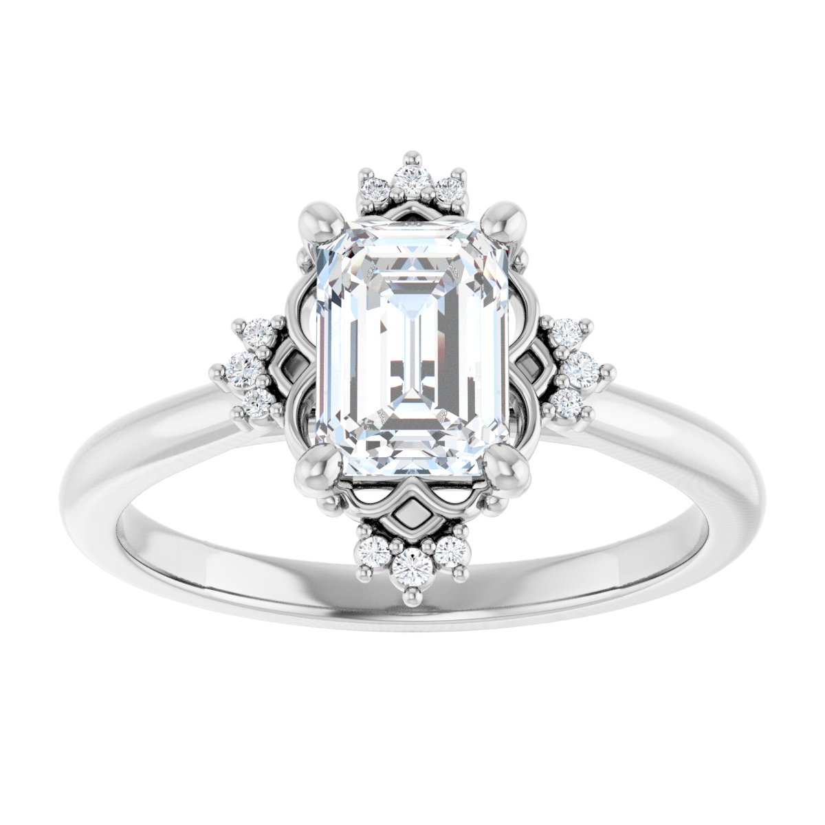Accented Engagement Ring