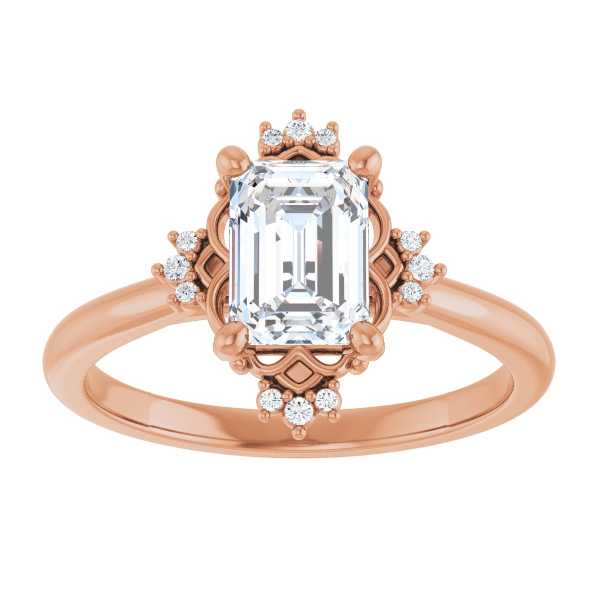 Accented Engagement Ring