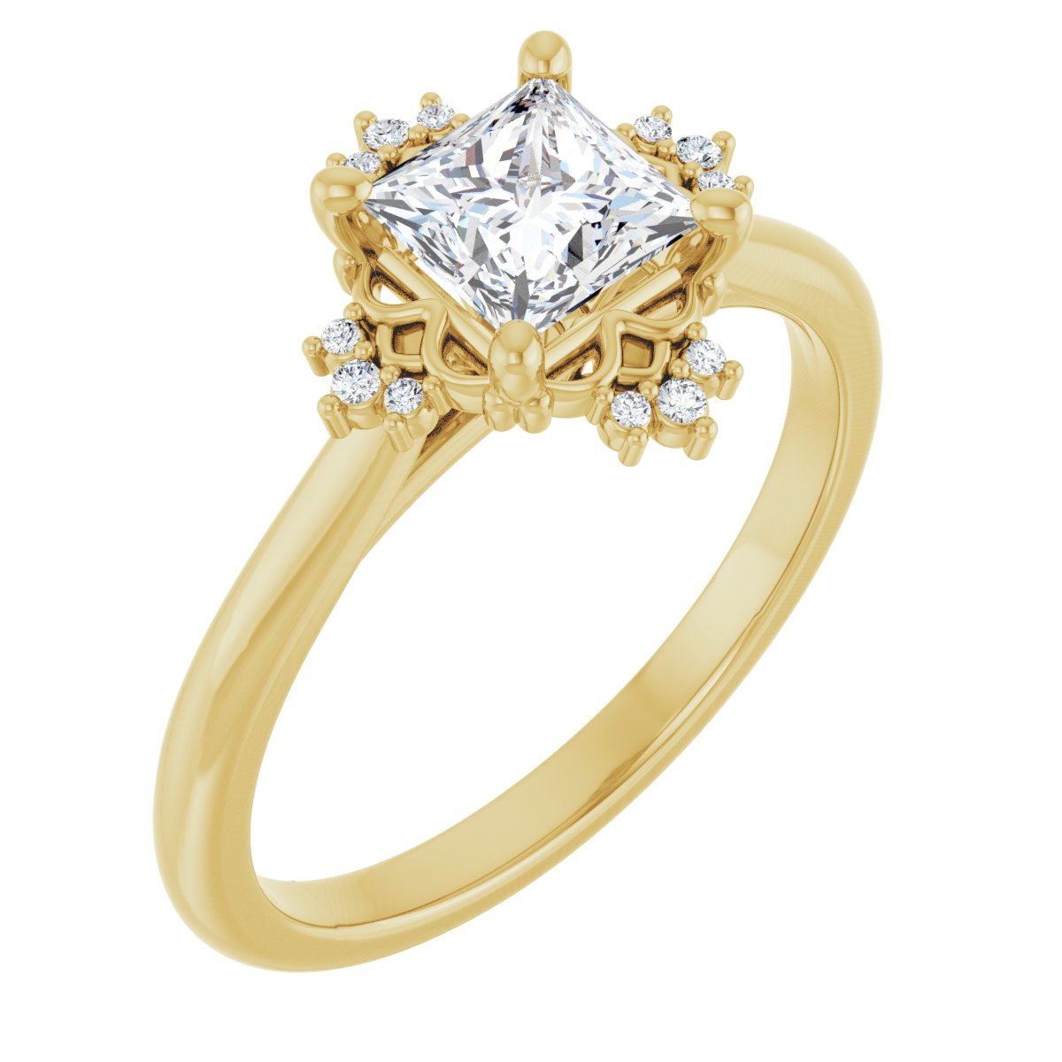 Accented Engagement Ring