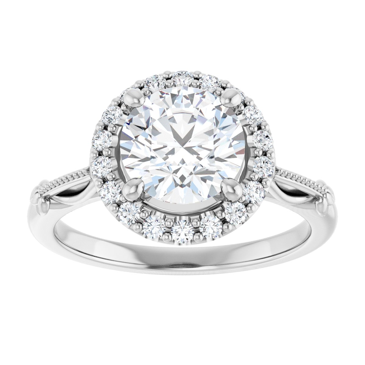 Halo-Style Engagement Ring