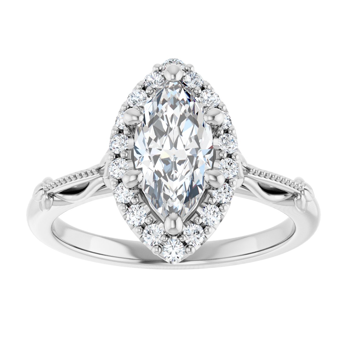 Halo-Style Engagement Ring