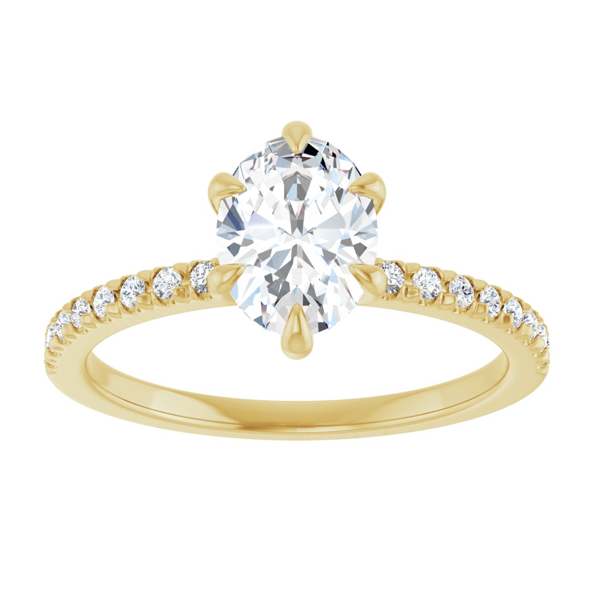 Accented Engagement Ring