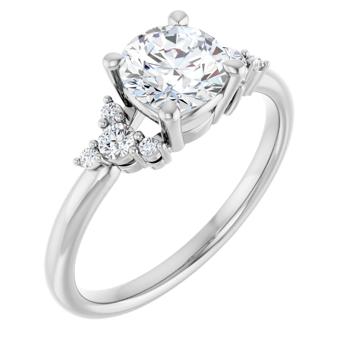 Accented Engagement Ring