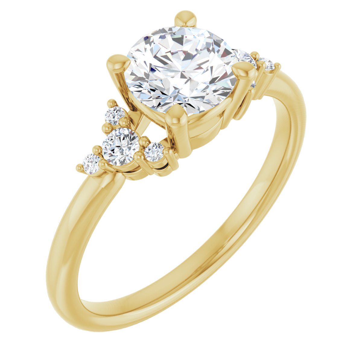 Accented Engagement Ring