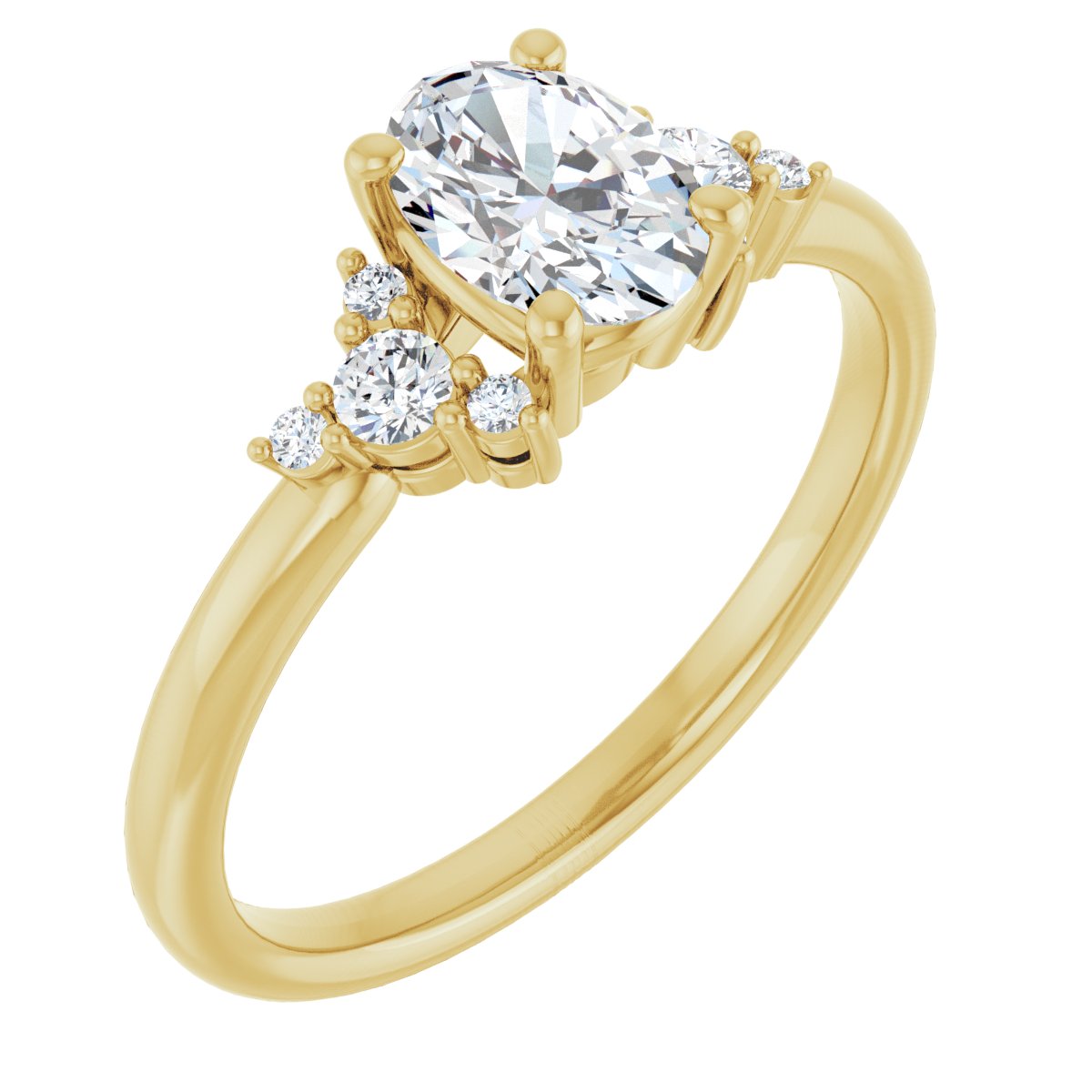 Accented Engagement Ring