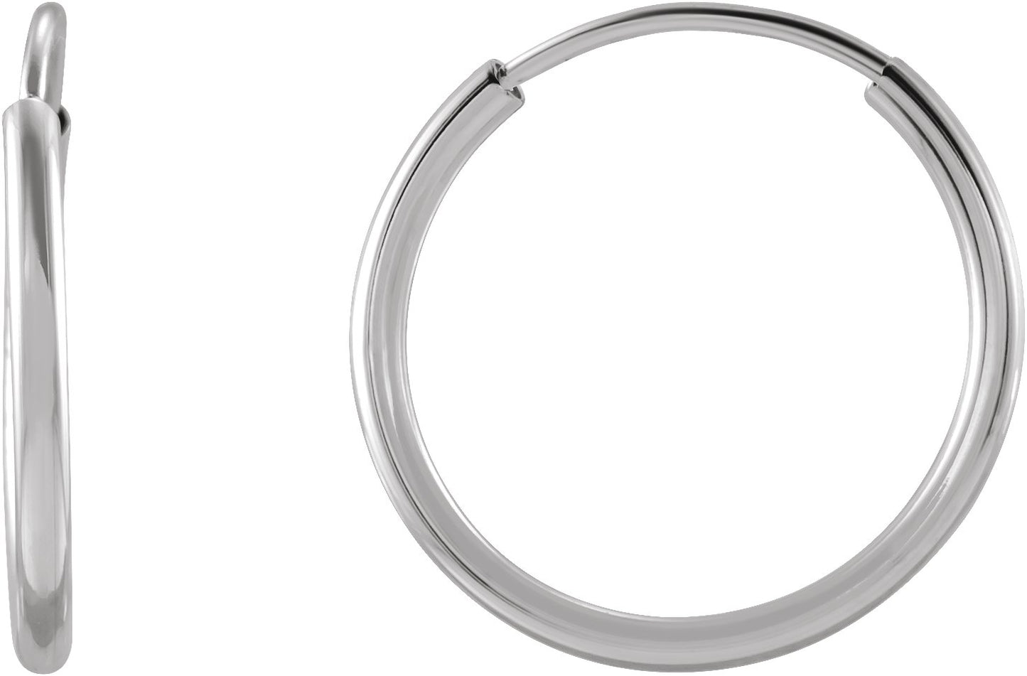 Flexible Endless Tube Hoop Earrings