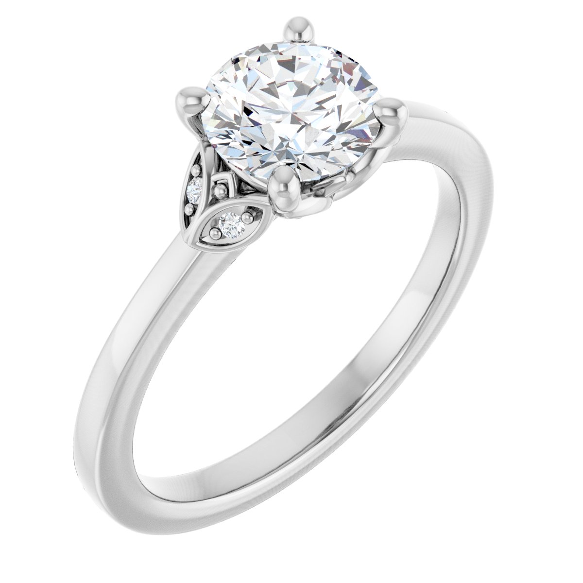 Accented Engagement Ring