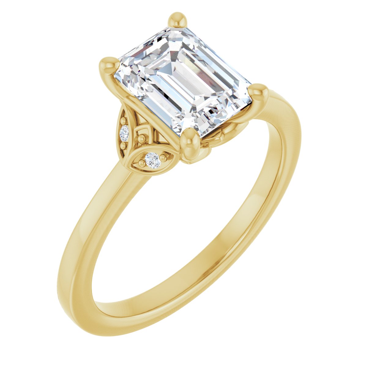 Accented Engagement Ring