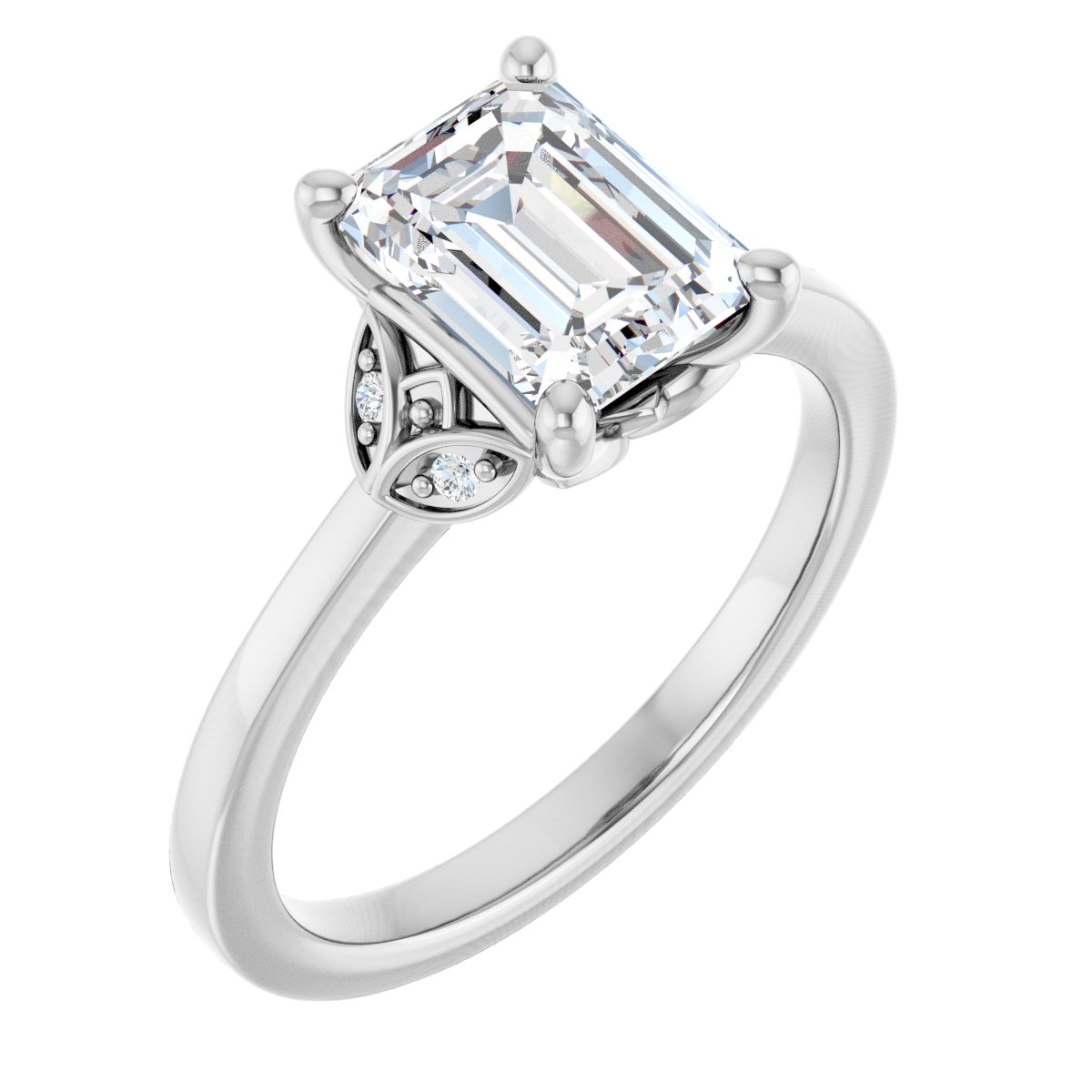 Accented Engagement Ring