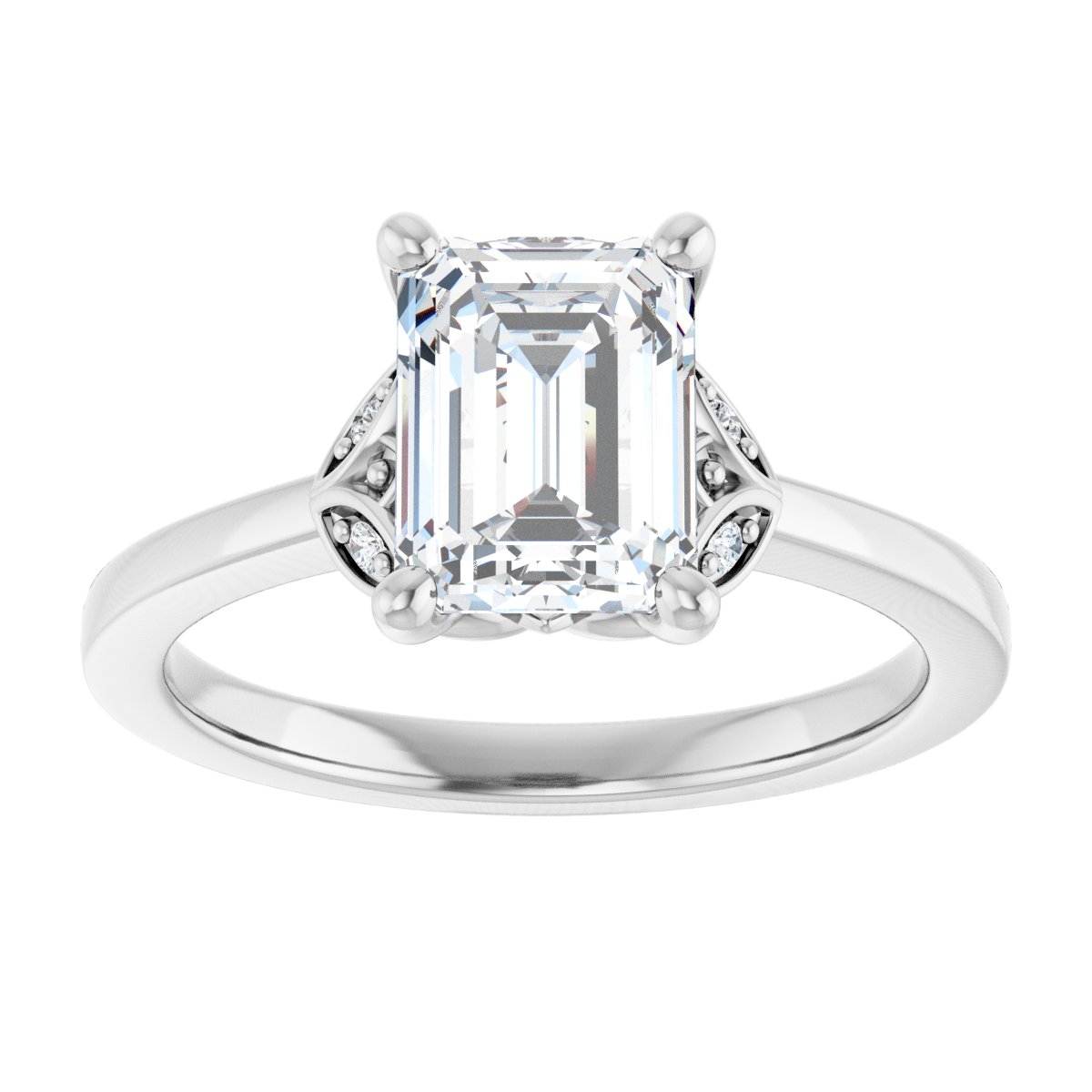 Accented Engagement Ring