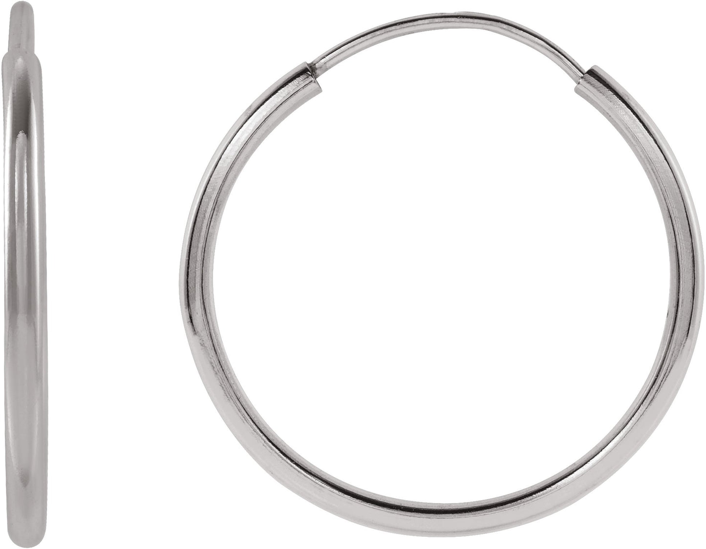 Flexible Endless Tube Hoop Earrings