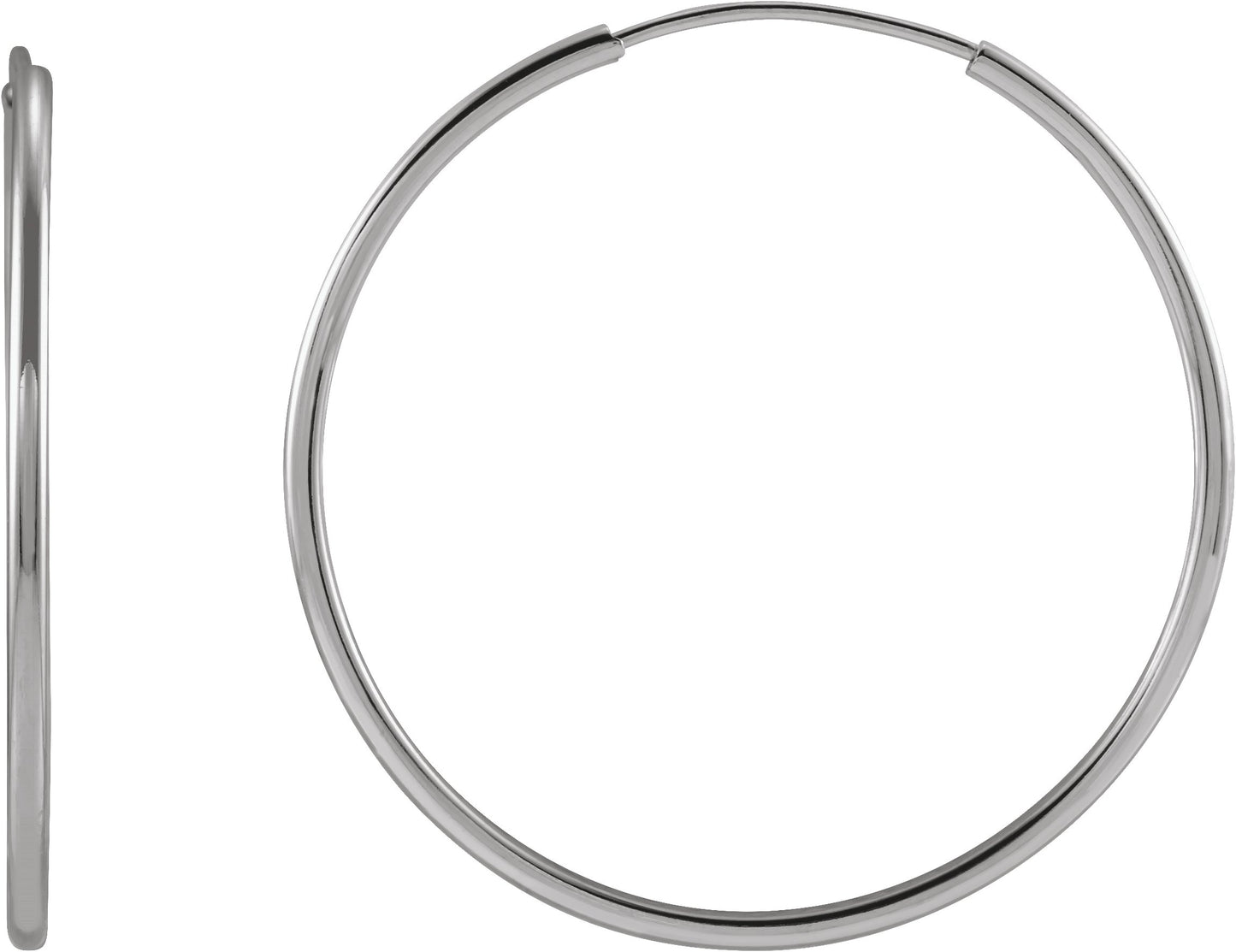 Flexible Endless Tube Hoop Earrings
