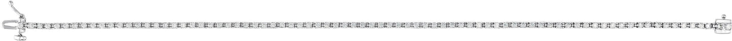 Solid Lab Diamond Tennis Bracelet