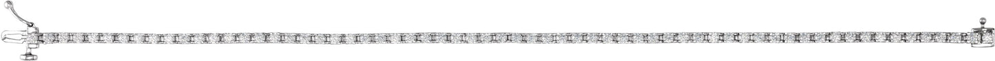 Solid Lab Diamond Tennis Bracelet