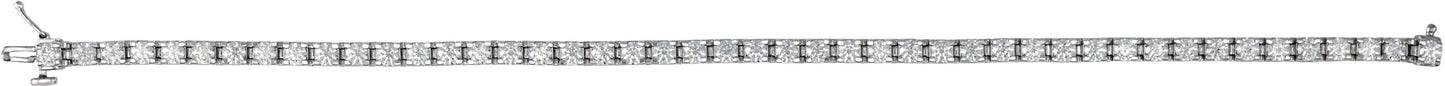 Solid Lab Diamond Tennis Bracelet