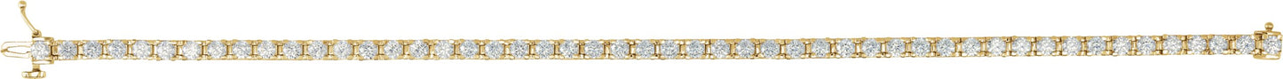 Solid Lab Diamond Tennis Bracelet