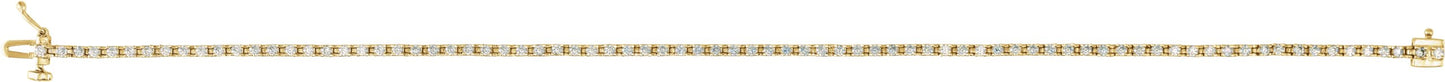 Solid Lab Diamond Tennis Bracelet