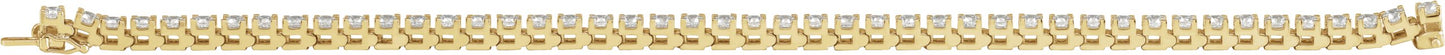 Solid Lab Diamond Tennis Bracelet