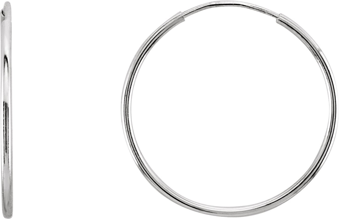 Endless Tube Hoop Earrings