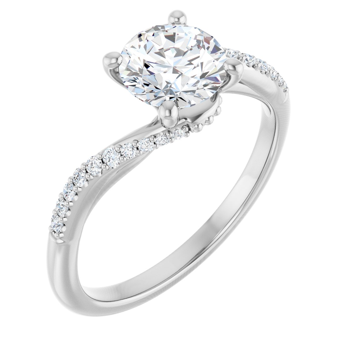 Accented Engagement Ring