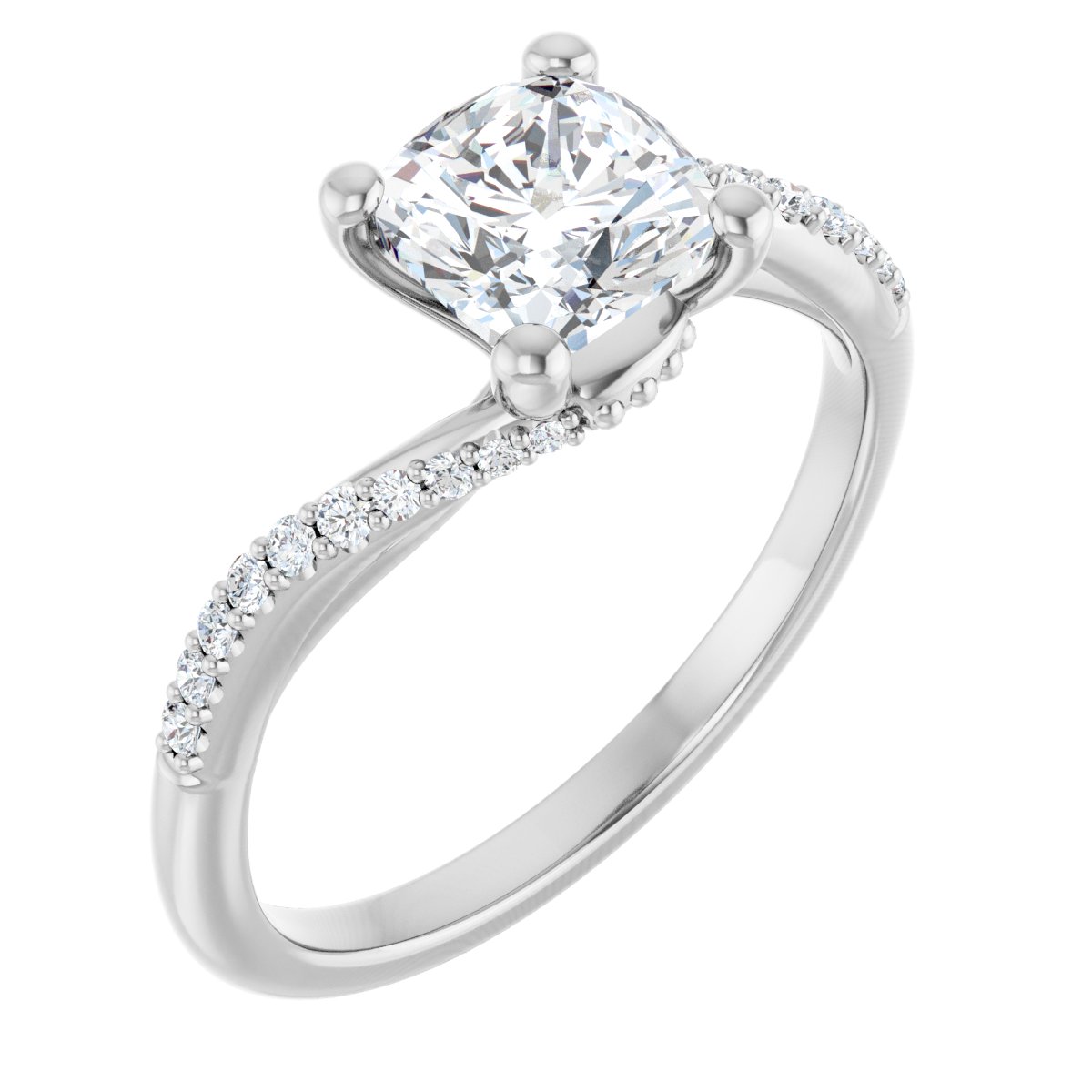 Accented Engagement Ring