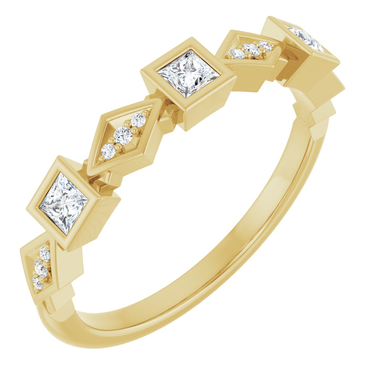 Princess Cut Anniversary Band