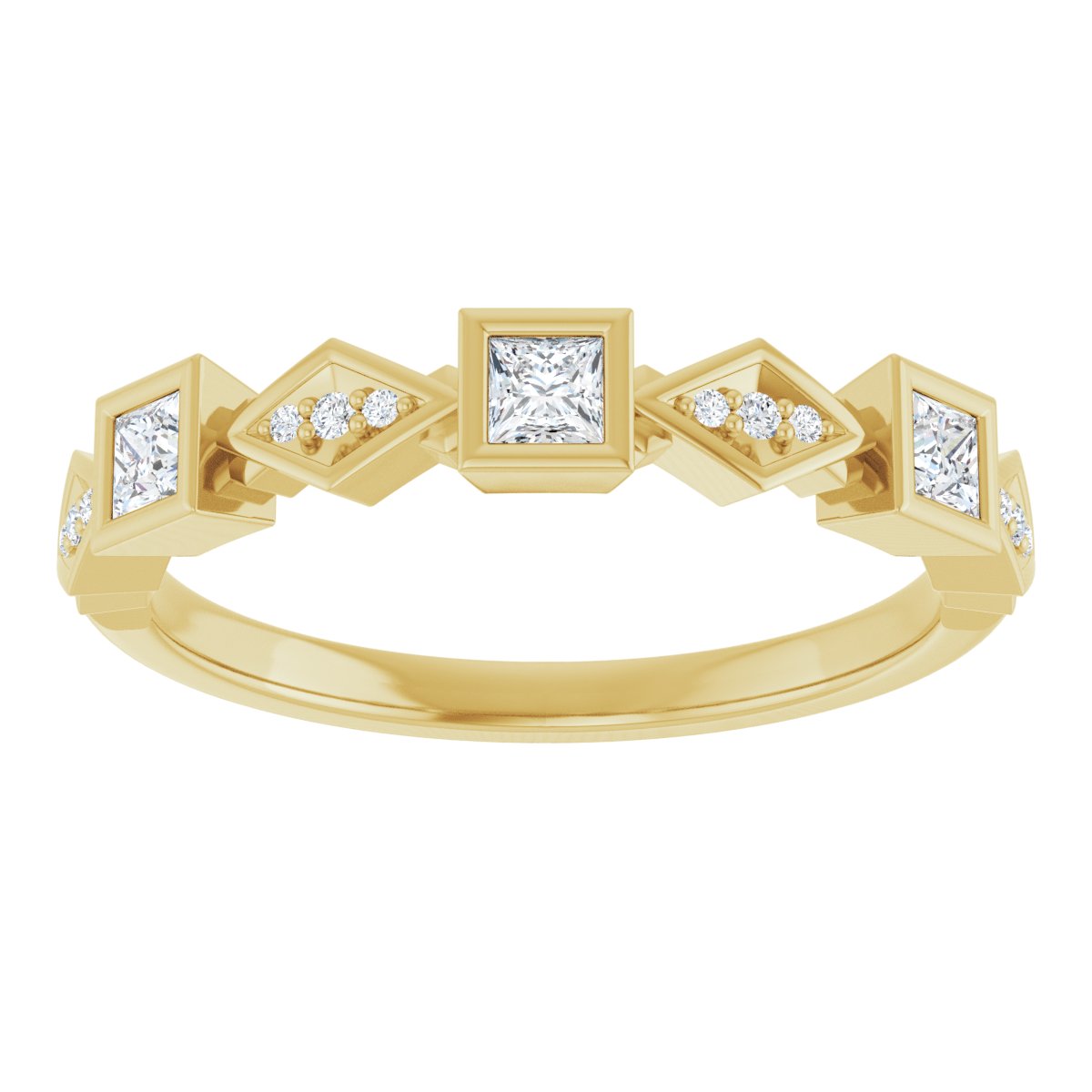 Princess Cut Anniversary Band