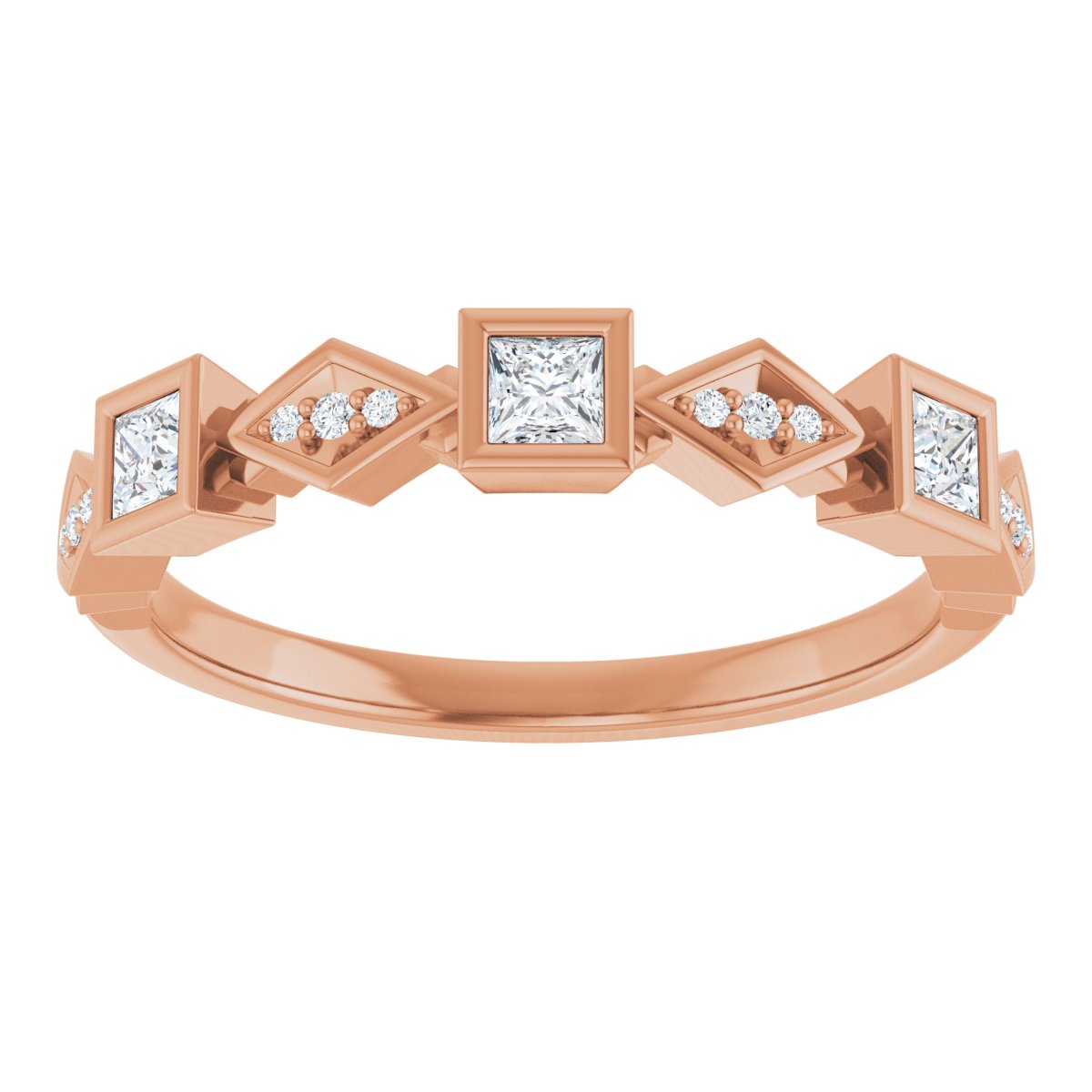 Princess Cut Anniversary Band