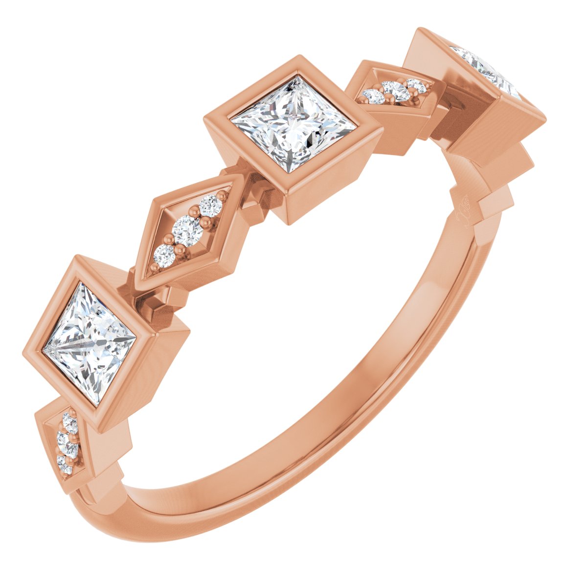 Princess Cut Anniversary Band