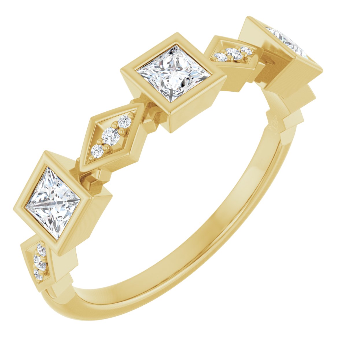 Princess Cut Anniversary Band