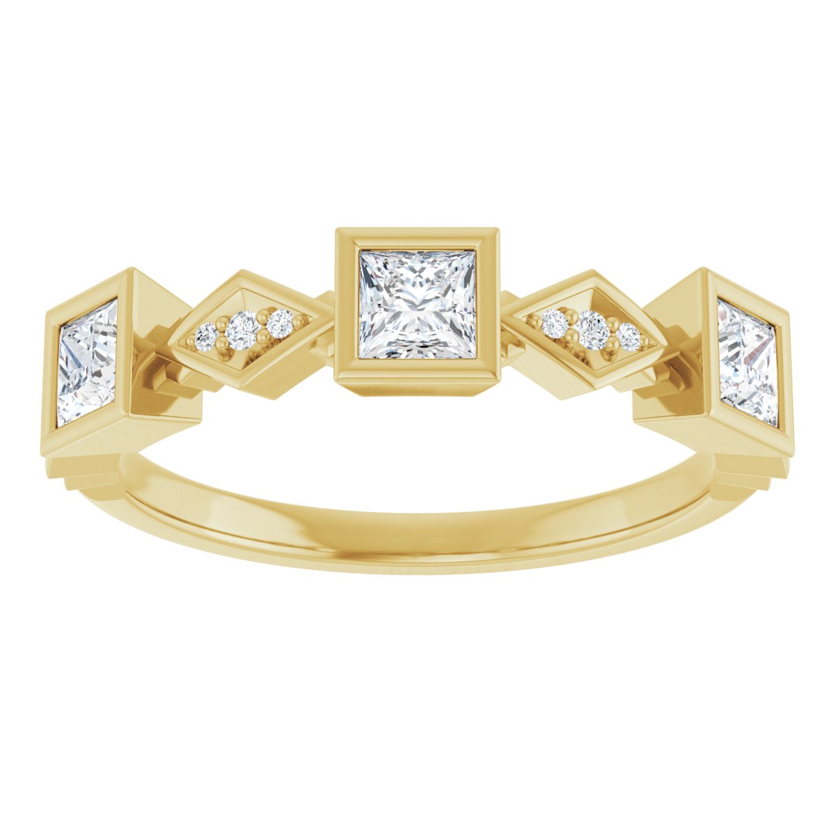 Princess Cut Anniversary Band