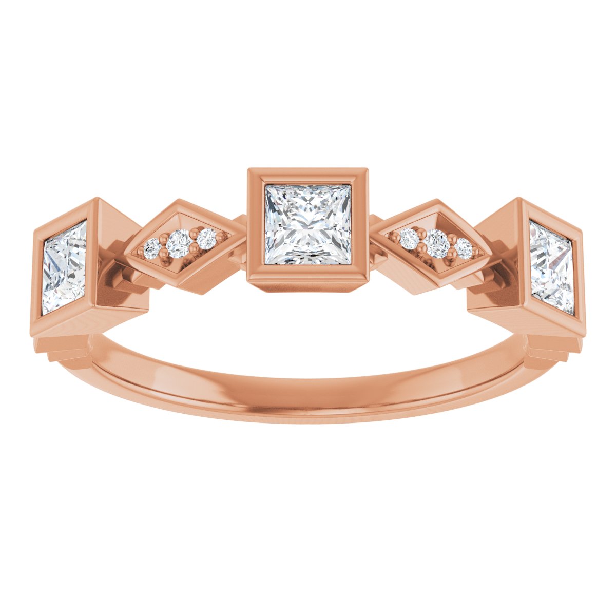 Princess Cut Anniversary Band