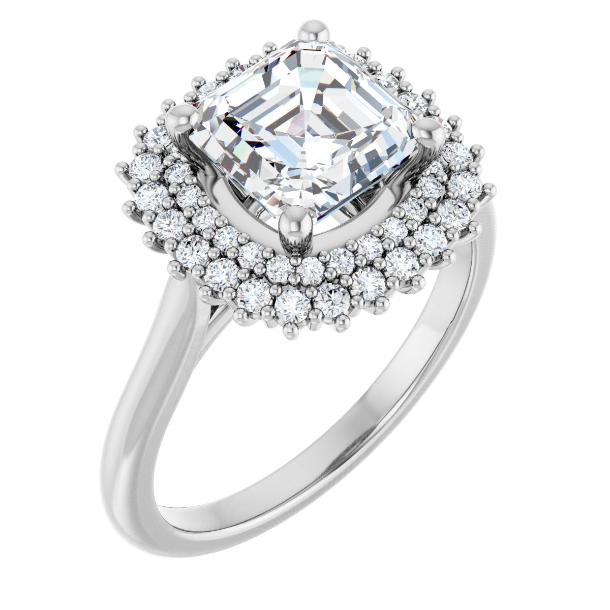 Halo-Style Engagement Ring