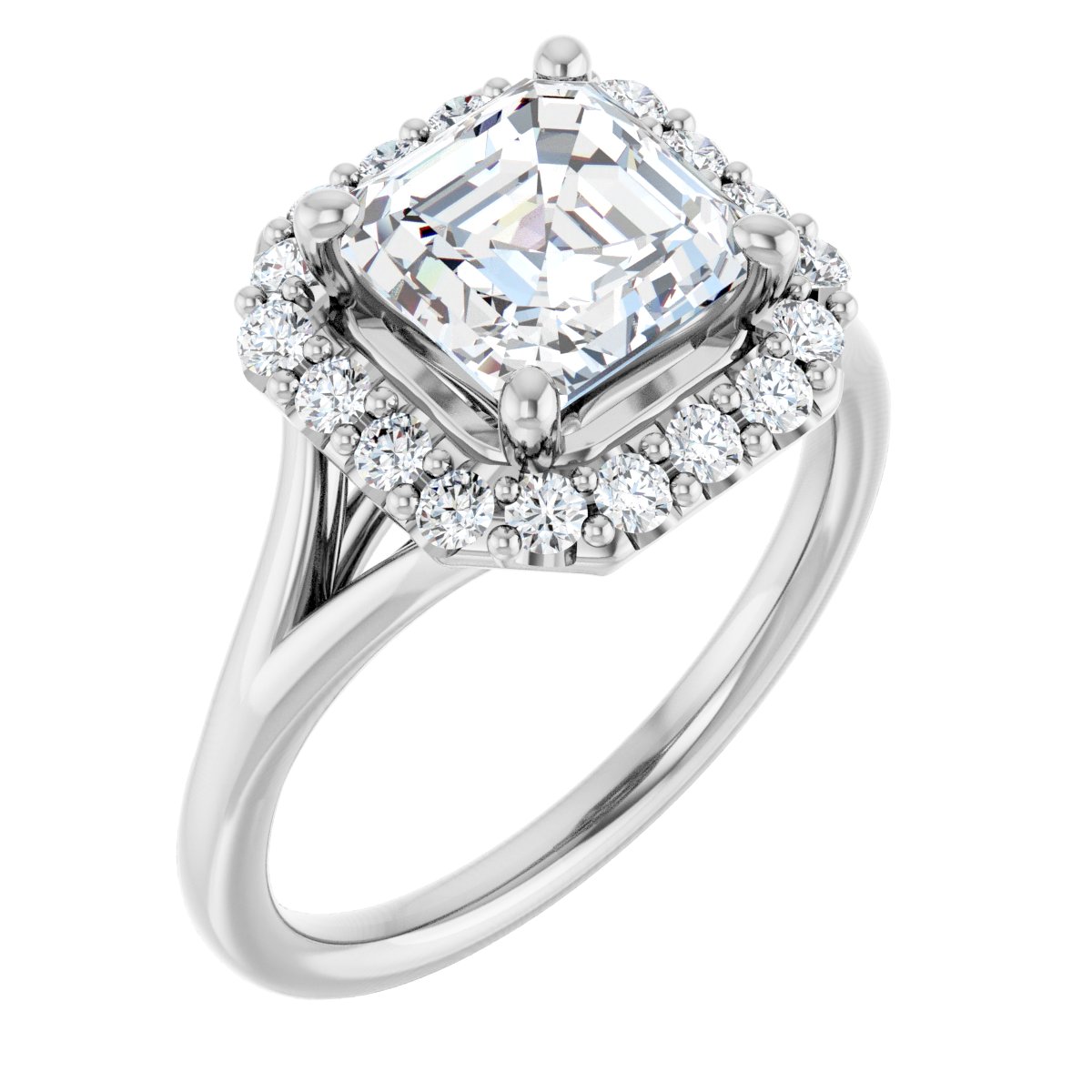 Halo-Style Engagement Ring