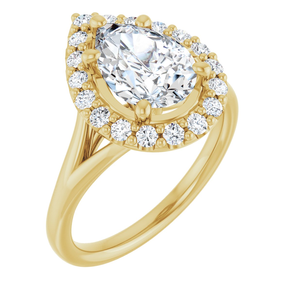 Halo-Style Engagement Ring