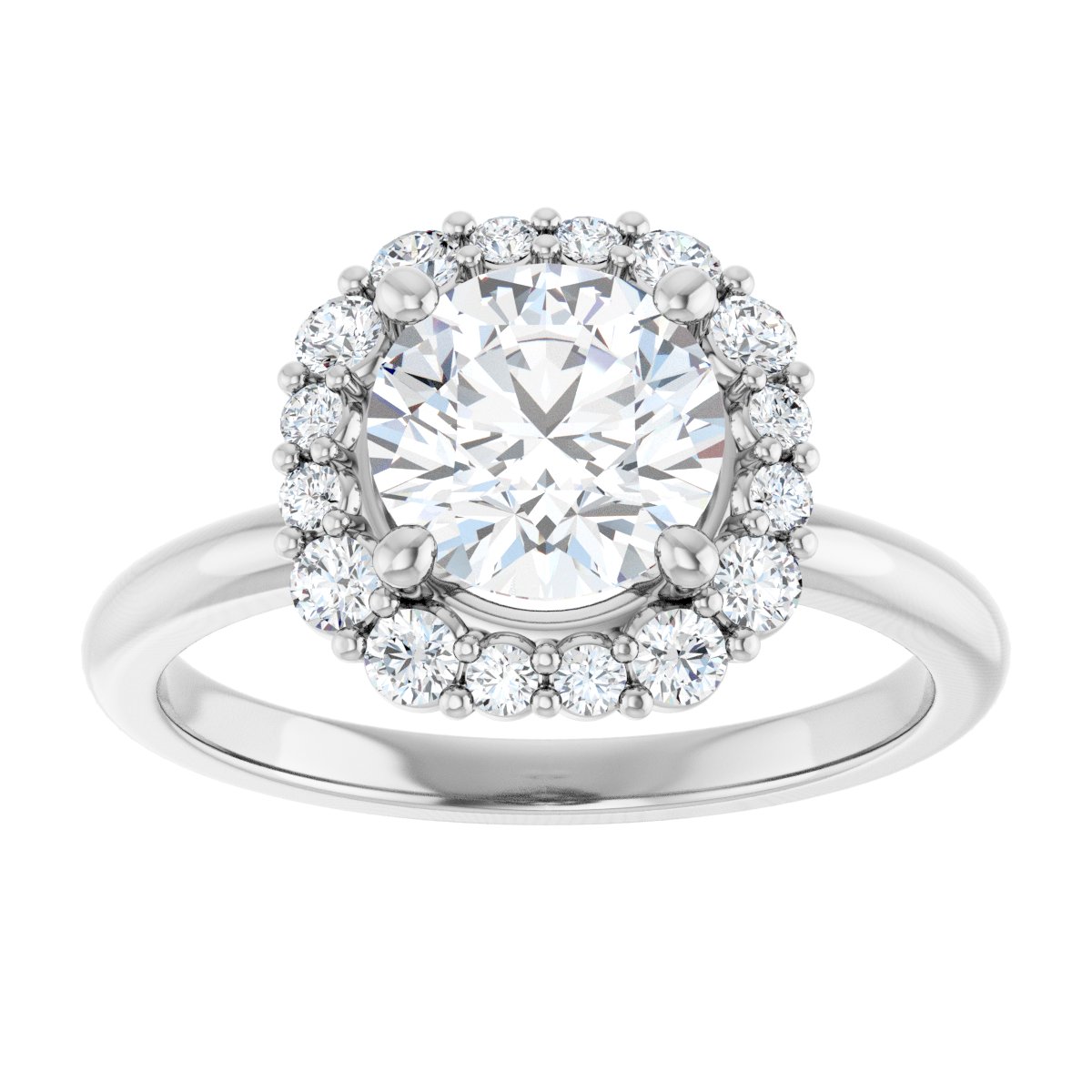 Halo-Style Engagement Ring