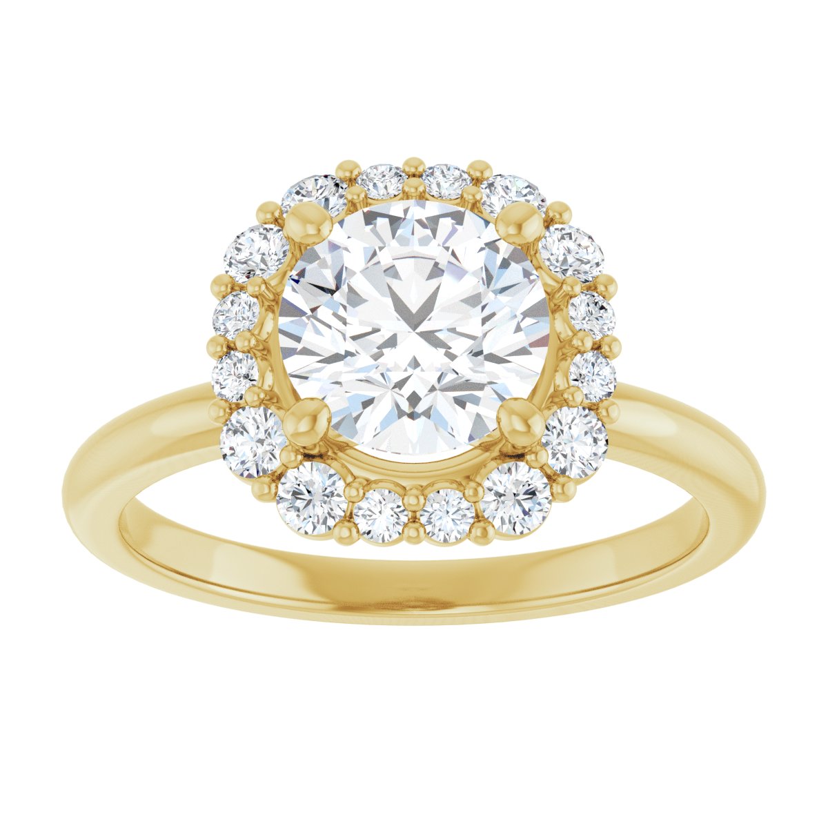 Halo-Style Engagement Ring