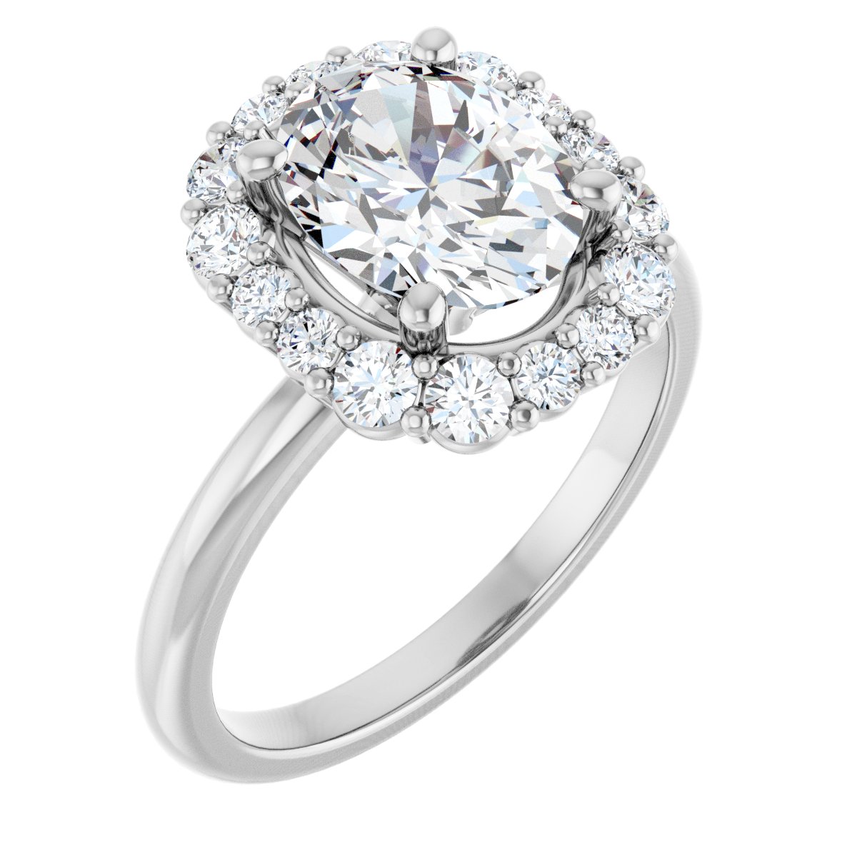 Halo-Style Engagement Ring