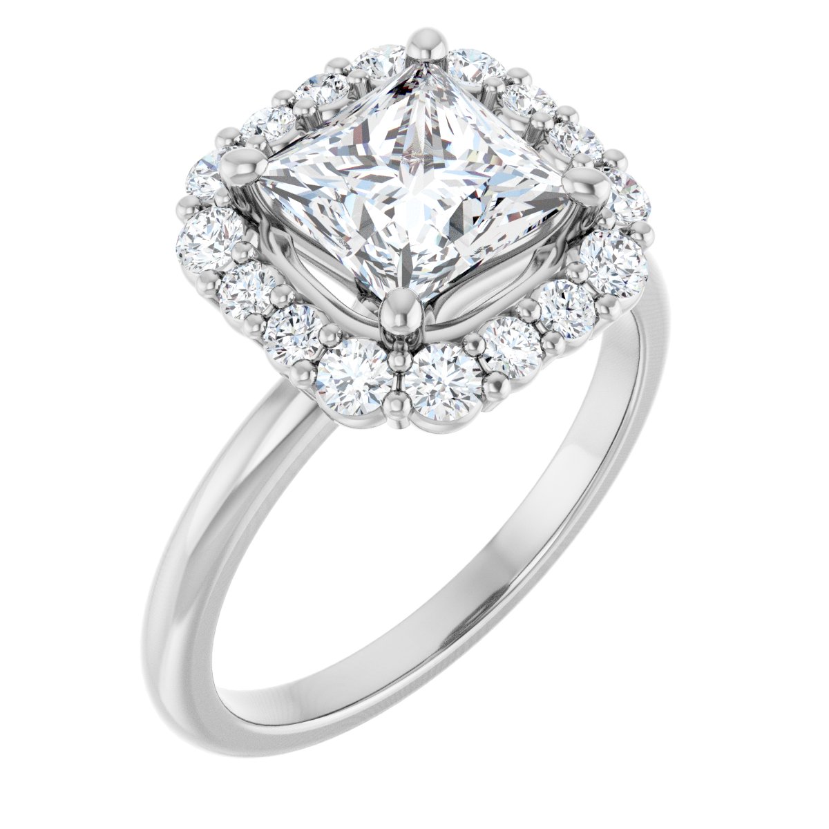 Halo-Style Engagement Ring