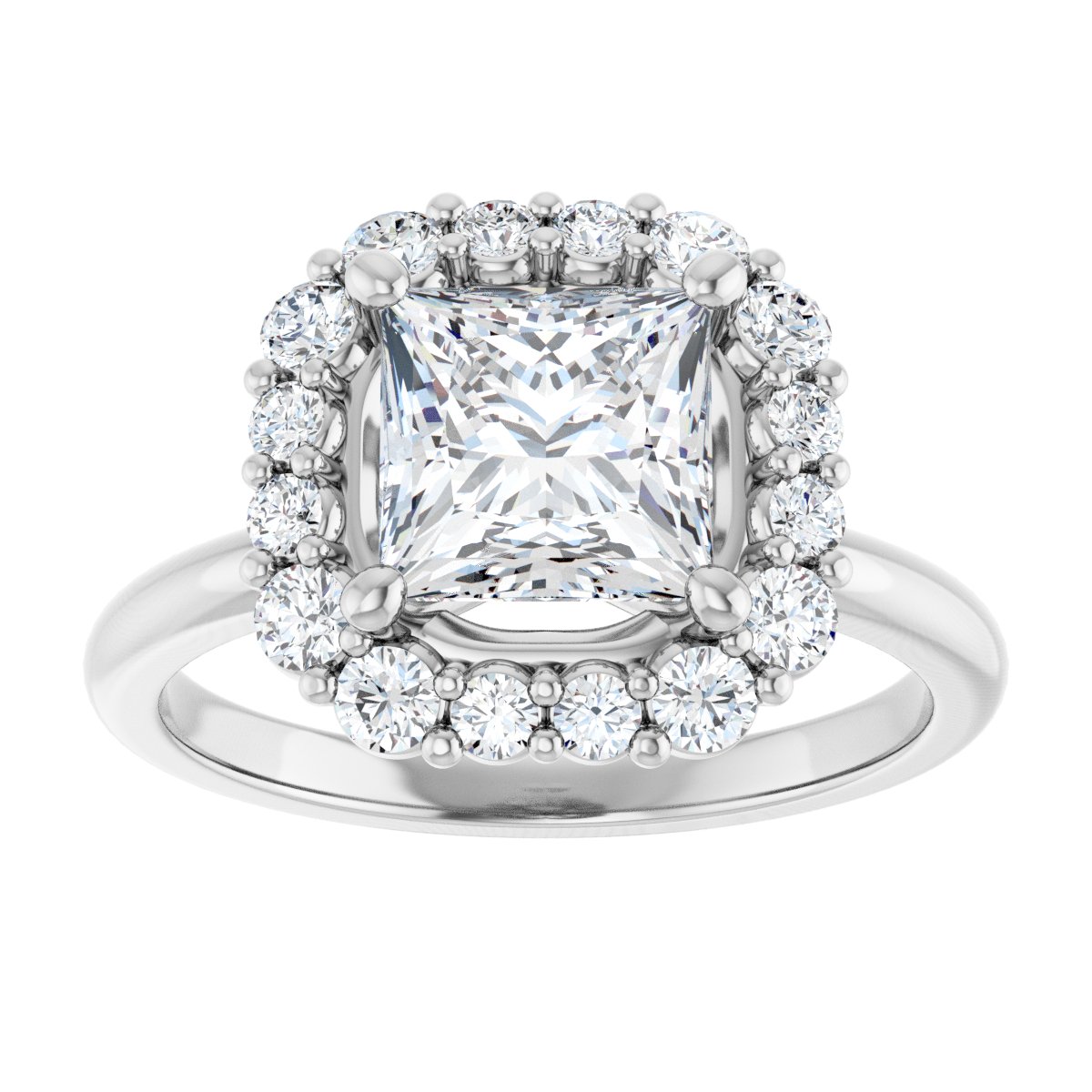 Halo-Style Engagement Ring