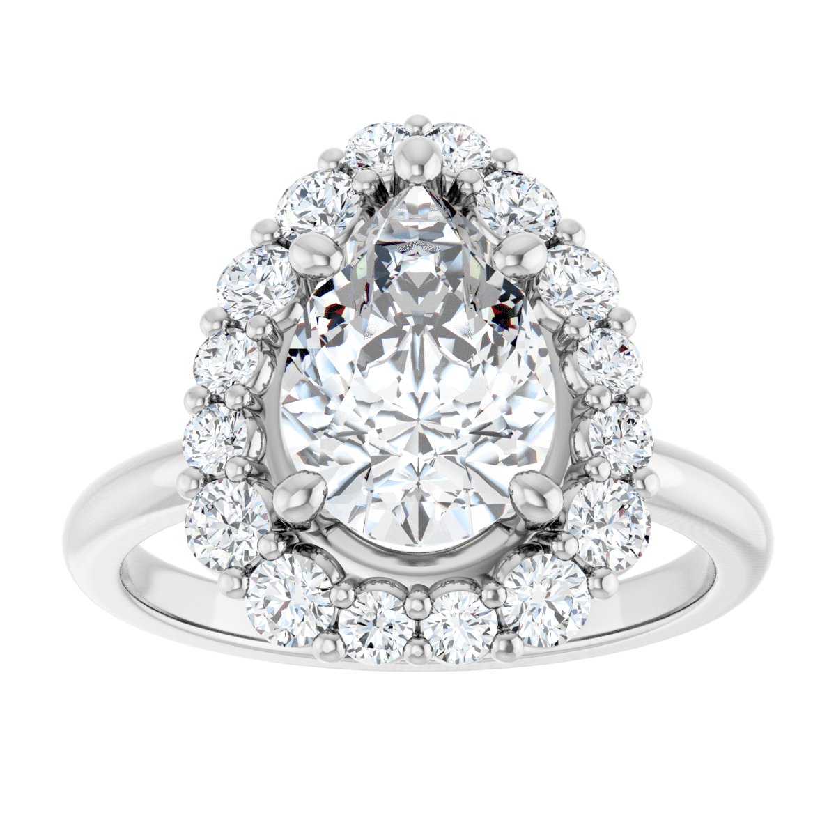 Halo-Style Engagement Ring