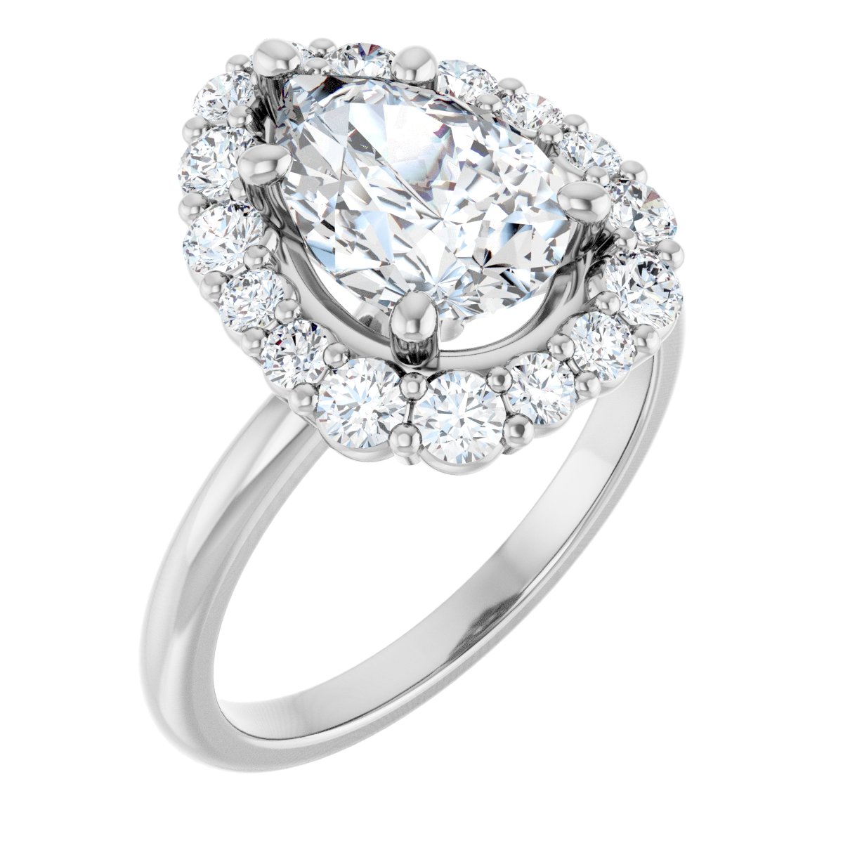 Halo-Style Engagement Ring