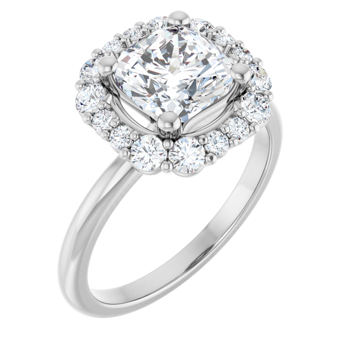 Halo-Style Engagement Ring