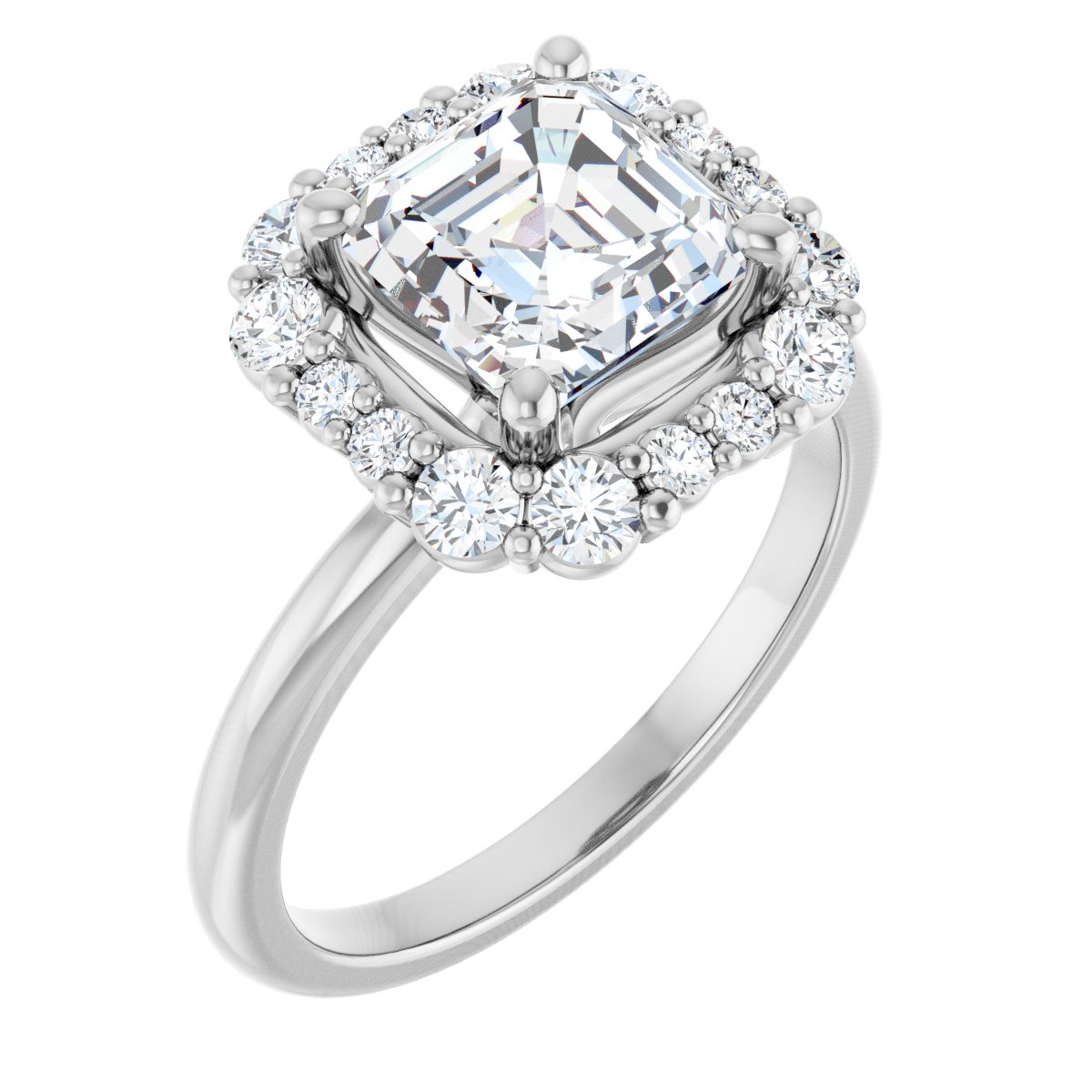 Halo-Style Engagement Ring