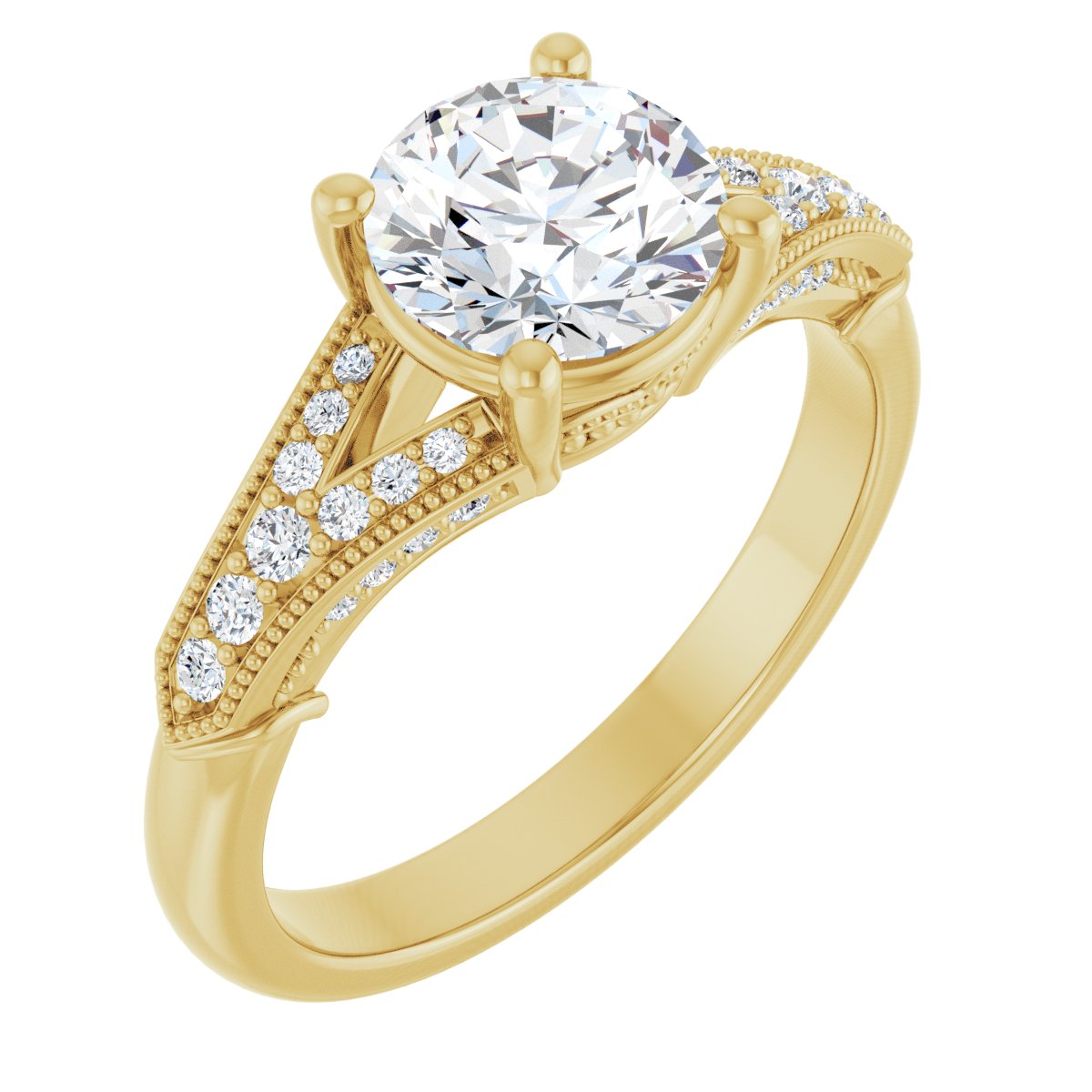 Accented Engagement Ring