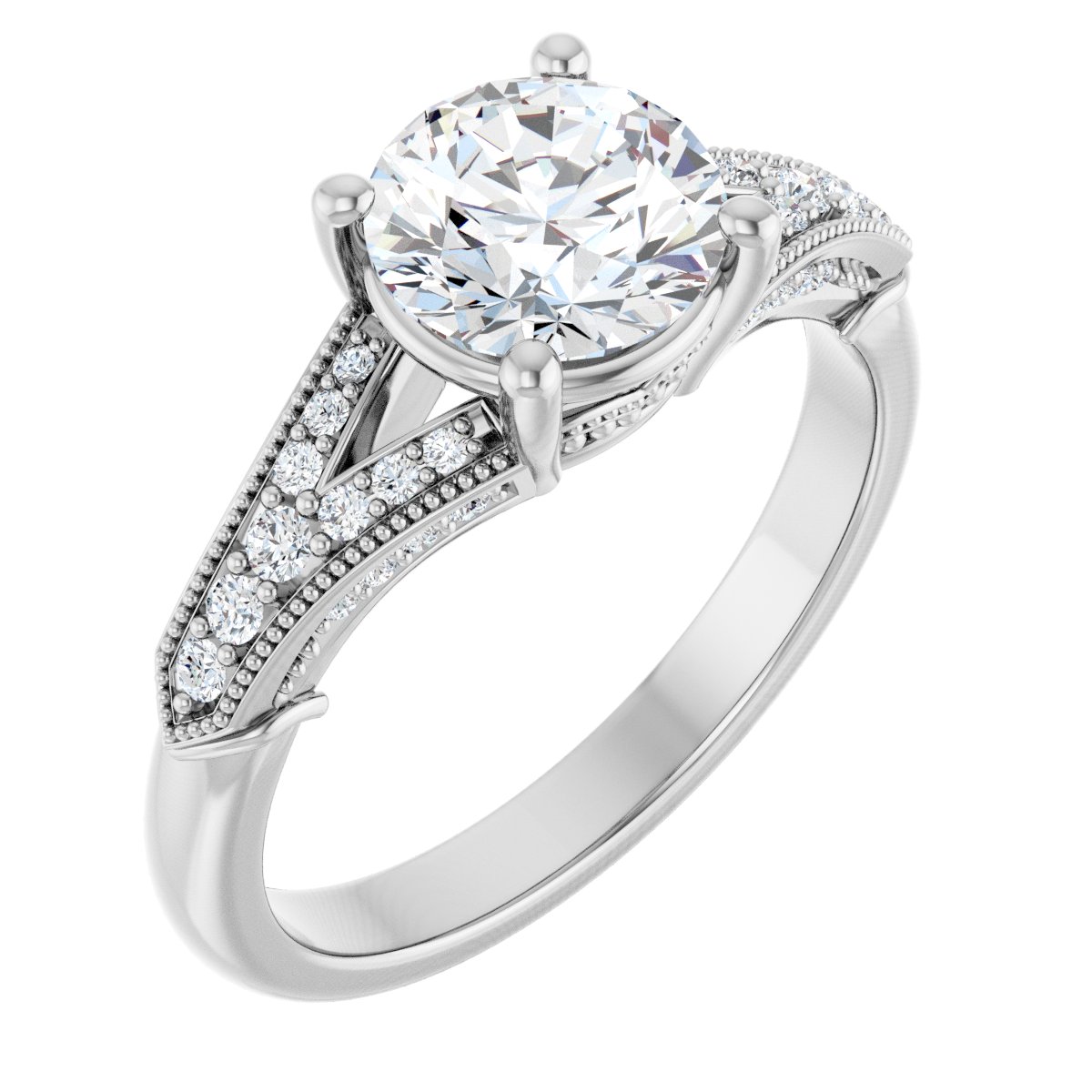 Accented Engagement Ring