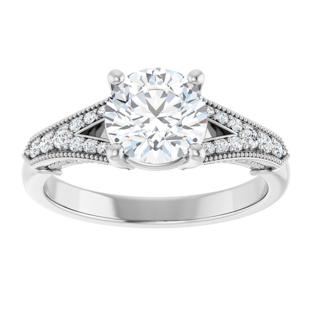 Accented Engagement Ring